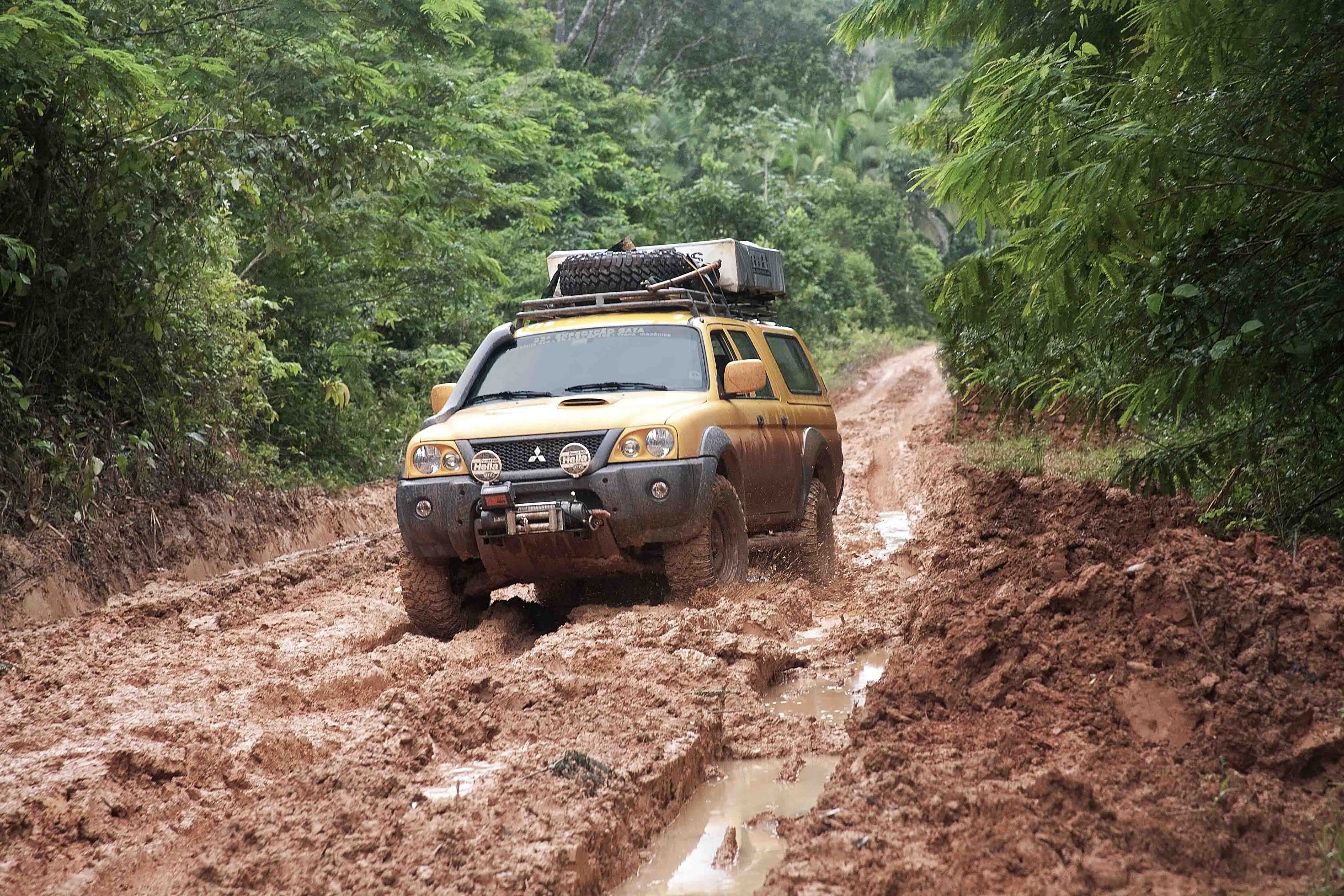 ONÇA Nossa camionete treinando andar no barro na Transamazônica em março/2009