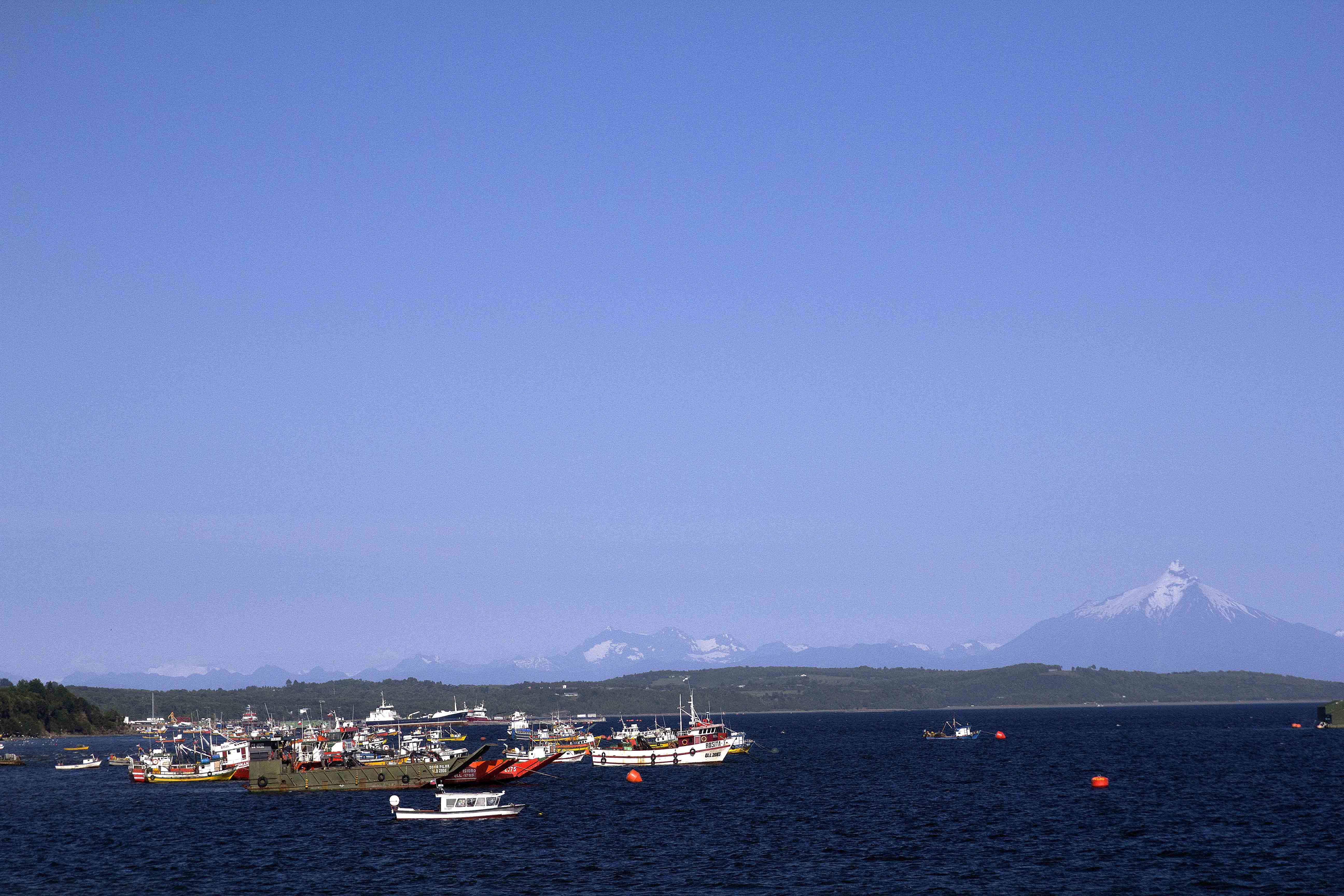 Partida do porto de Quellón